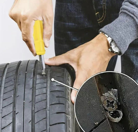 REPARACION DE LLANTA CON CLAVO DE GOMA